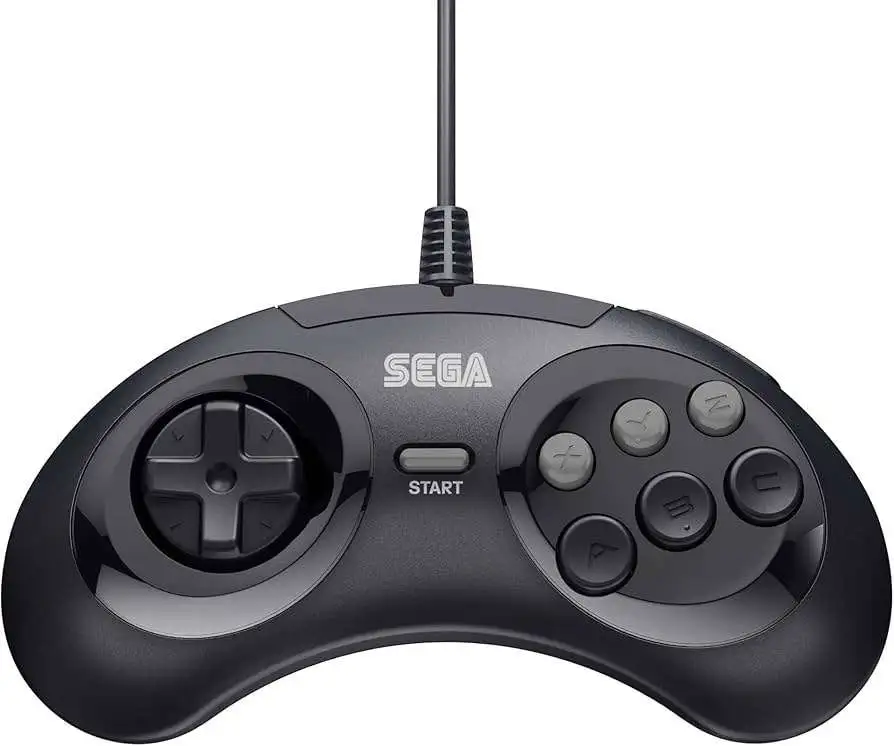 SEGA Genesis 6 Button Wired Controller Loose - ToyWiz