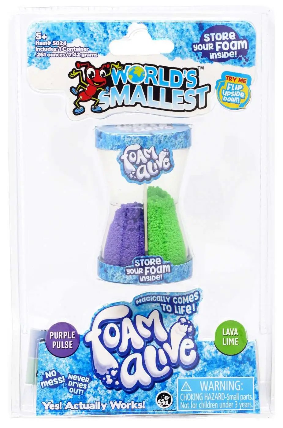 Foam Alive World's Smallest Purple Pulse & Lava Lime Foam