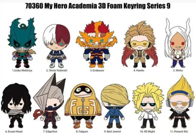 My Hero Academia 3D Figural Keyring My Hero Academia Series 9