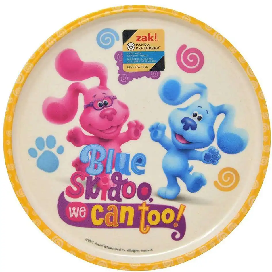 Blue's Clues Blue Skidoo, We Can Too! Plate