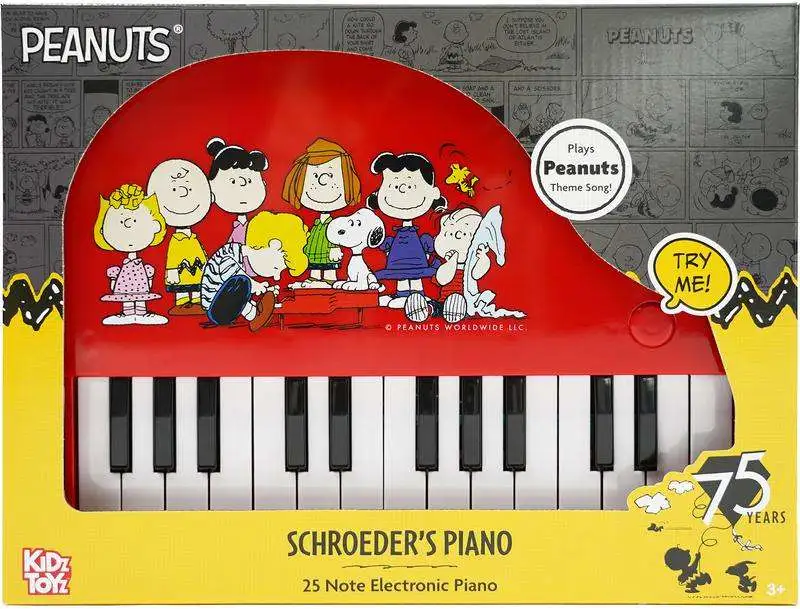 Peanuts Schroeders Piano Musical Instrument Toy 25 Note Electronic