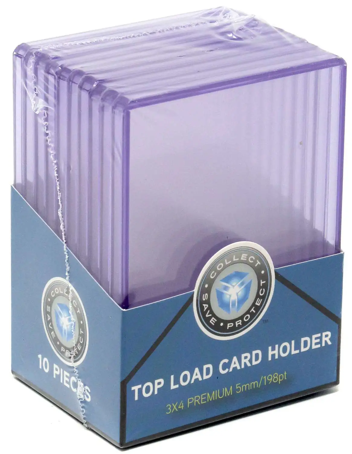 Collect Save Protect 3x4 Premium 198 Point Card Holders [10 Top Loaders]