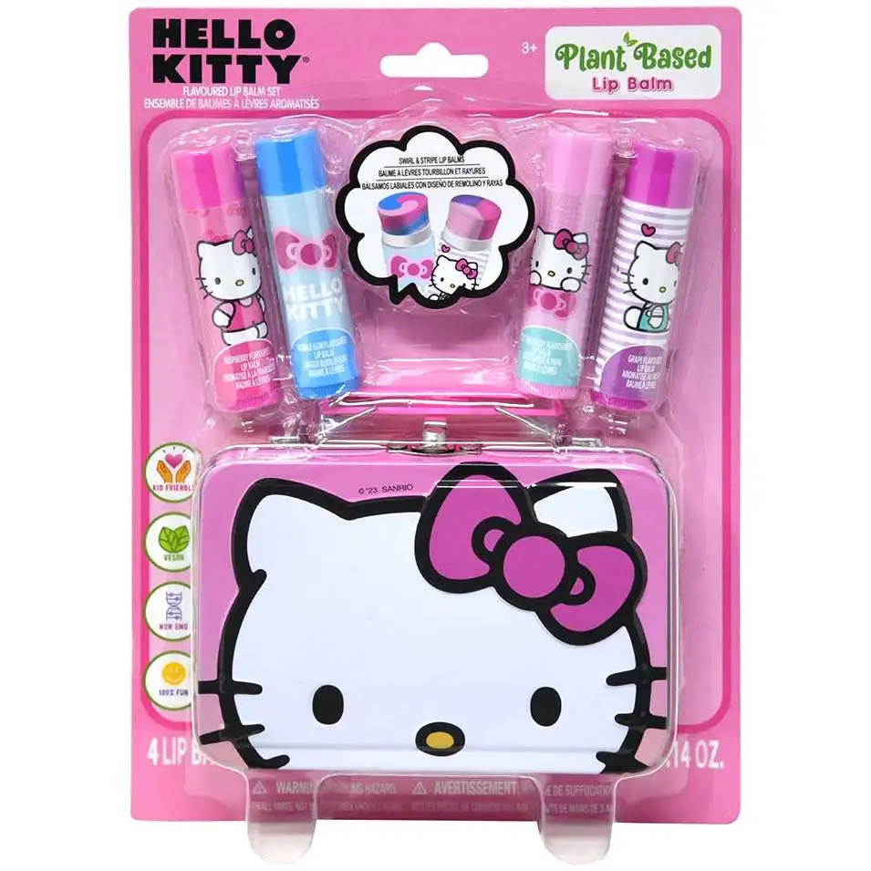 Sanrio Hello Kitty Lip Balm Set with Tin