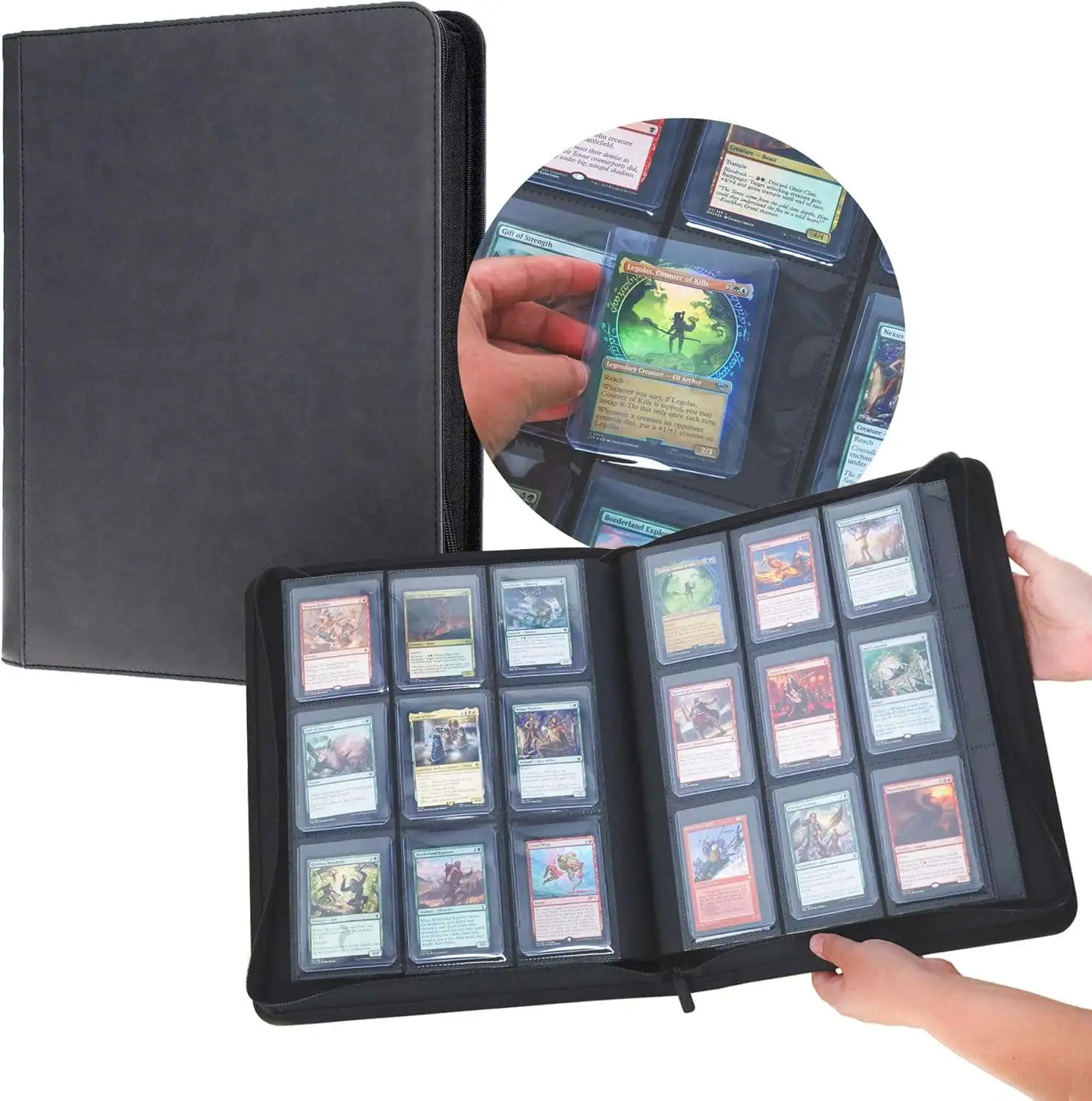 LX Z-Folio Black 9-Pocket Album [Toploaders ]