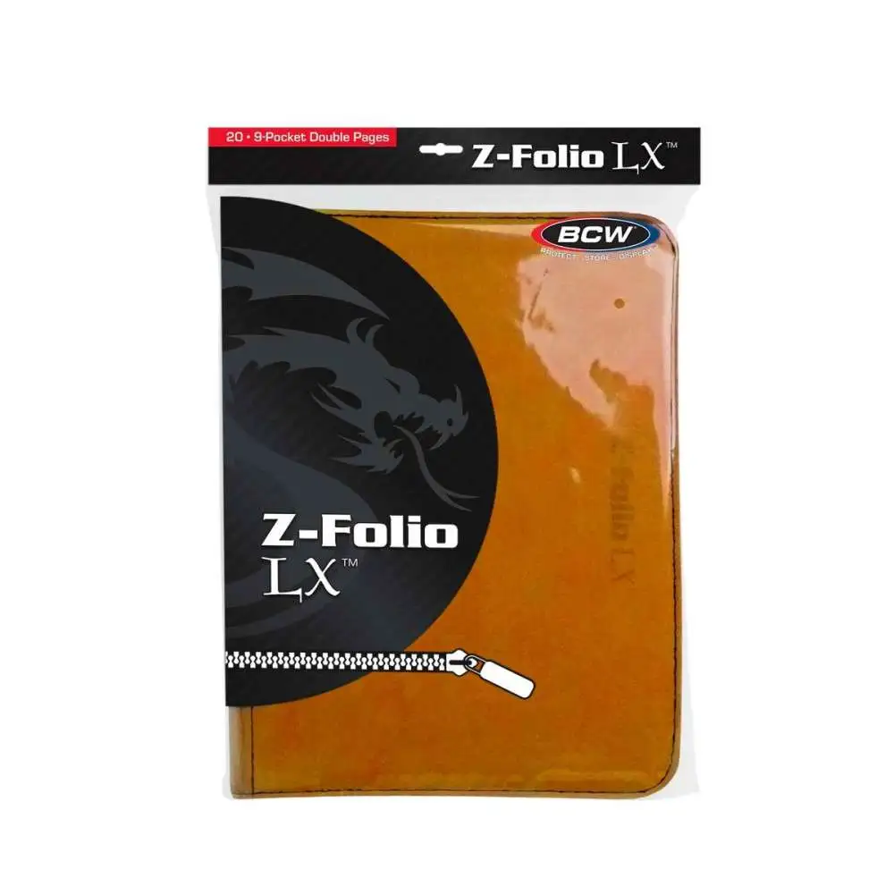 LX Zipper Folio 9-Pocket Binder [Orange]