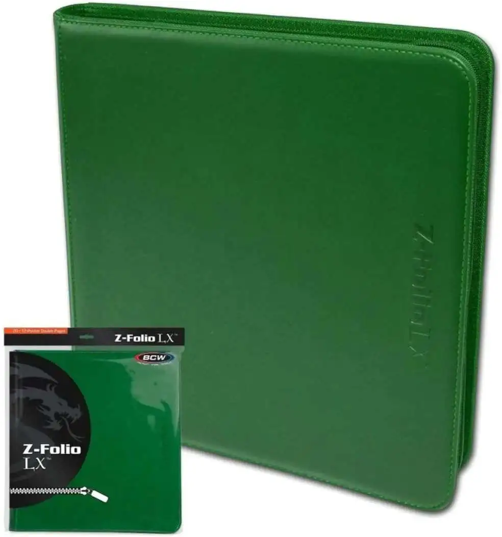 Folio Zipper LX 12-Pocket Binder [Green]