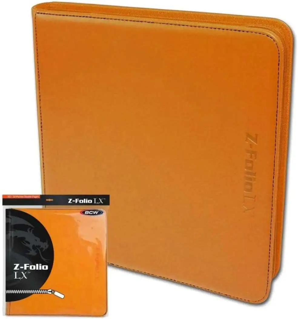Folio Zipper LX 12-Pocket Binder [Orange]