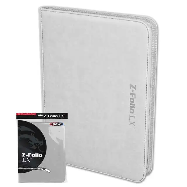 Folio Zipper LX 12-Pocket Binder [White]
