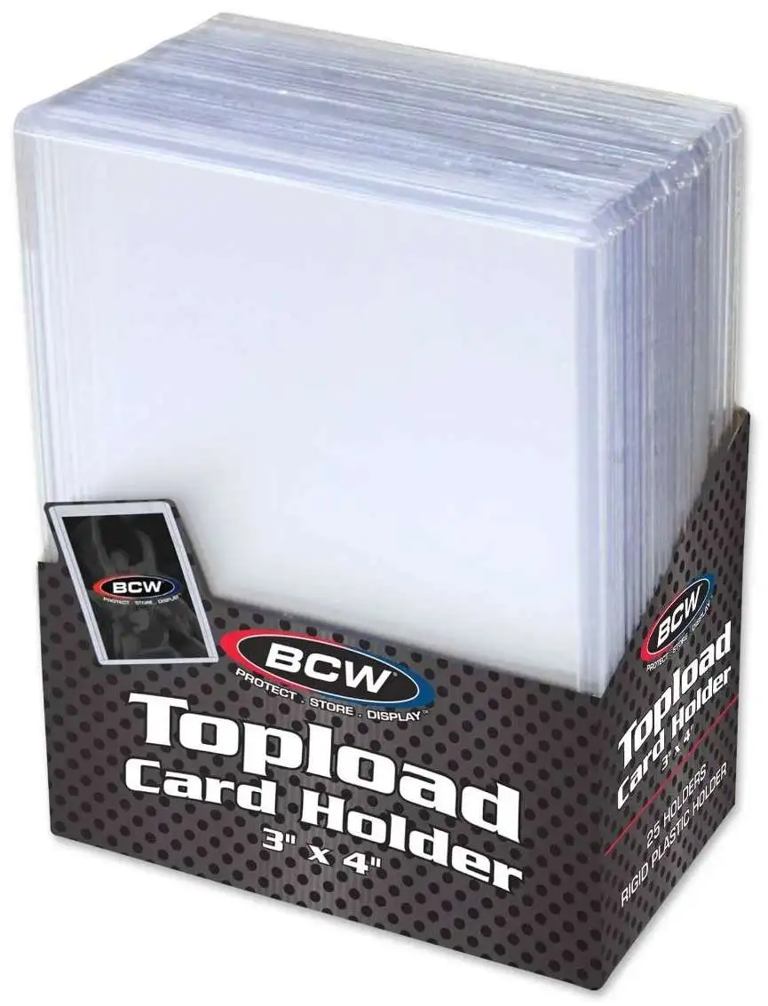 Card Supplies 3x4 Topload Card Holders [25 Count]