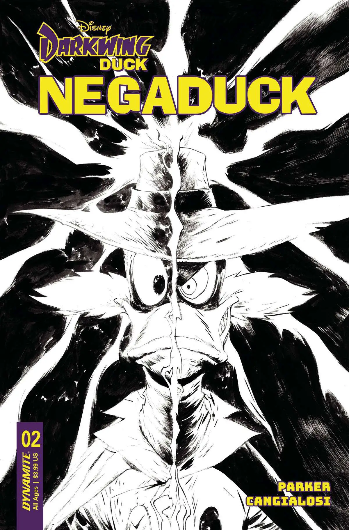 Dynamite Entertainment Negaduck #2 Comic Book [1:10 Jae Lee Line Art Incentive]