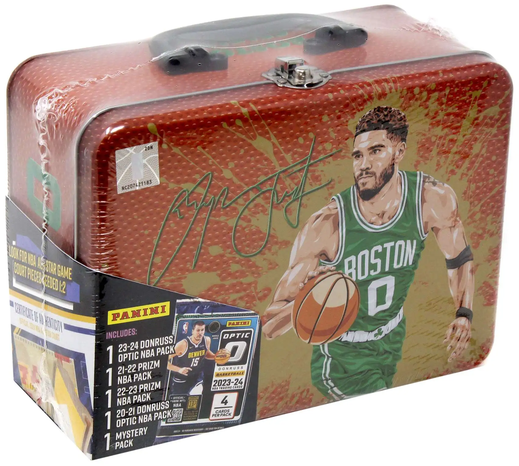 NBA Boston Celtics Panini Jayson Tatum Trading Card COLLECTOR LUNCH Tin