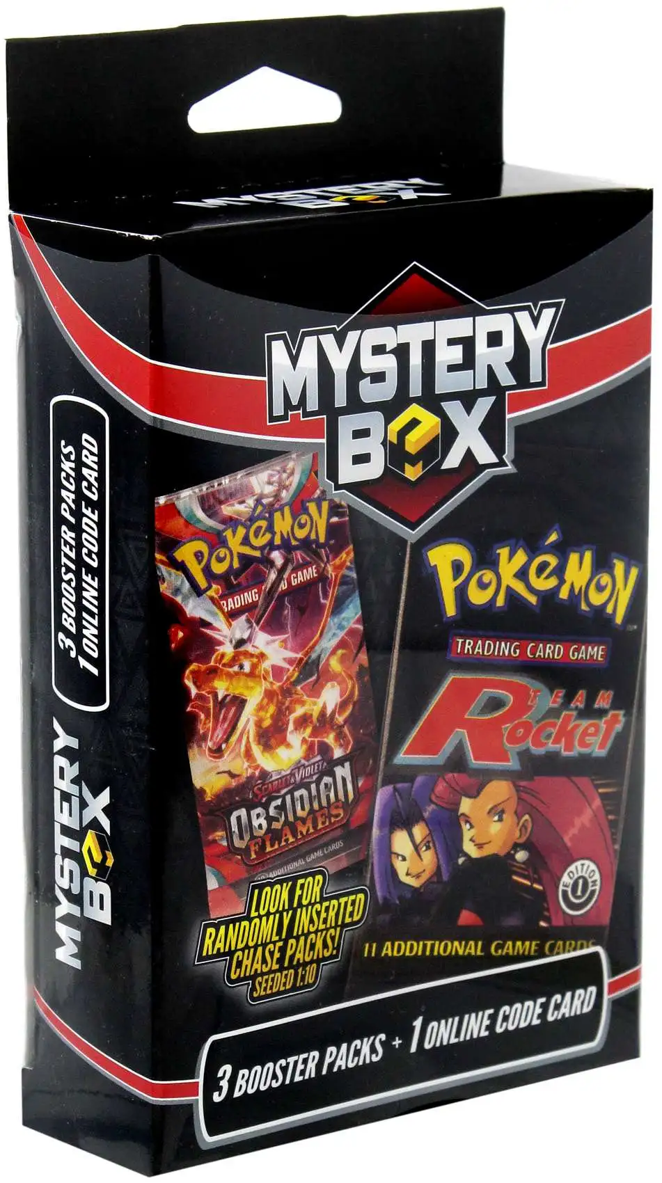 Pokemon Mystery Box HANGER Box [3 Booster Packs + 1 Online Code, Version 4]