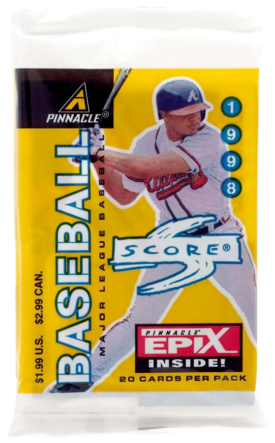 MLB 1998 Score Baseball Trading Card Pack [20 Packs]