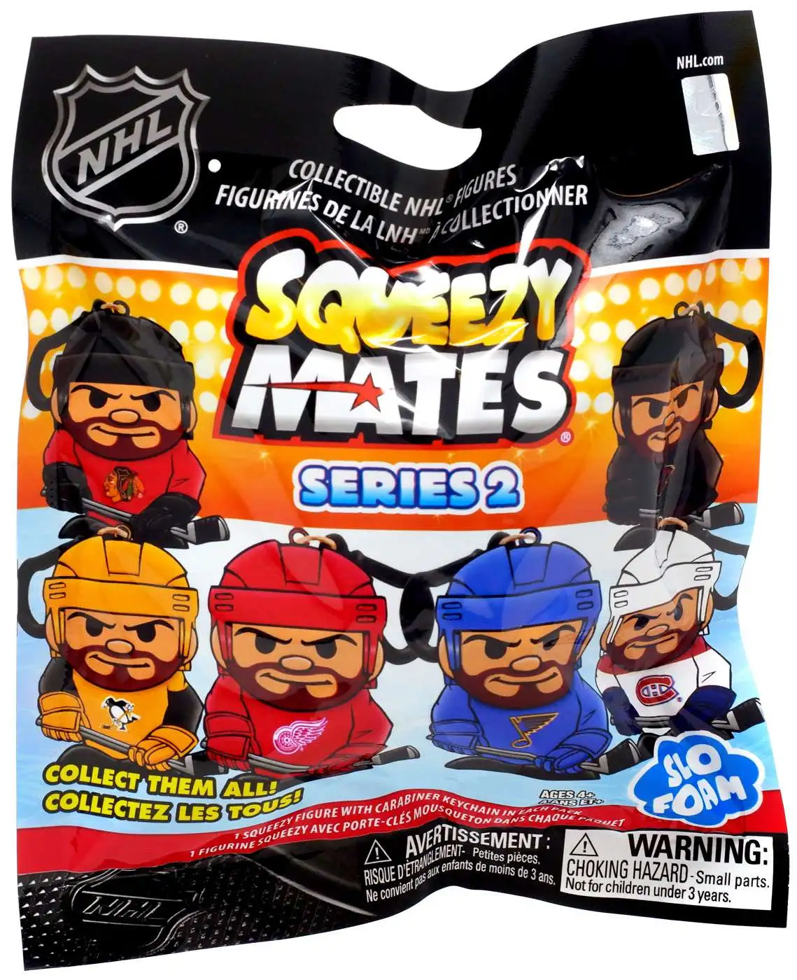 NHL Squeezy Mates Series 2 Hockey Mystery Pack [1 RANDOM Slo Foam Figure]