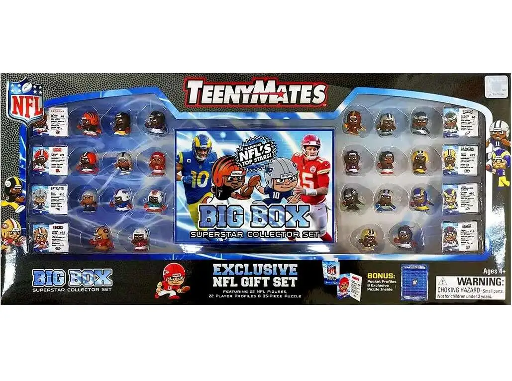 NFL TeenyMates 2022 Football BIG BOX Exclusive Superstar Collector Gift Set 22-Pack [Damaged Package]