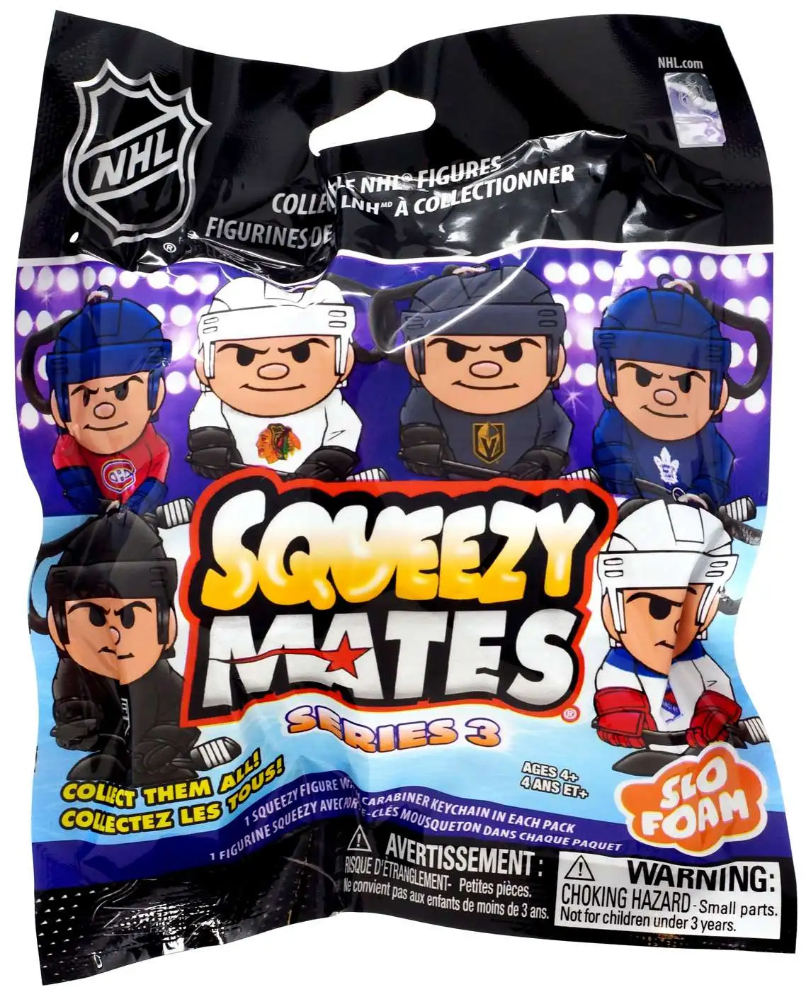 NHL Squeezy Mates Series 3 Hockey Mystery Pack [1 RANDOM Slo Foam Figure]