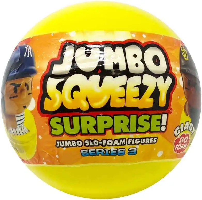 MLB JUMBO Squeezy Surprise! Baseball Series 3 Mystery Pack [1 RANDOM 5" Slo Foam Figure]