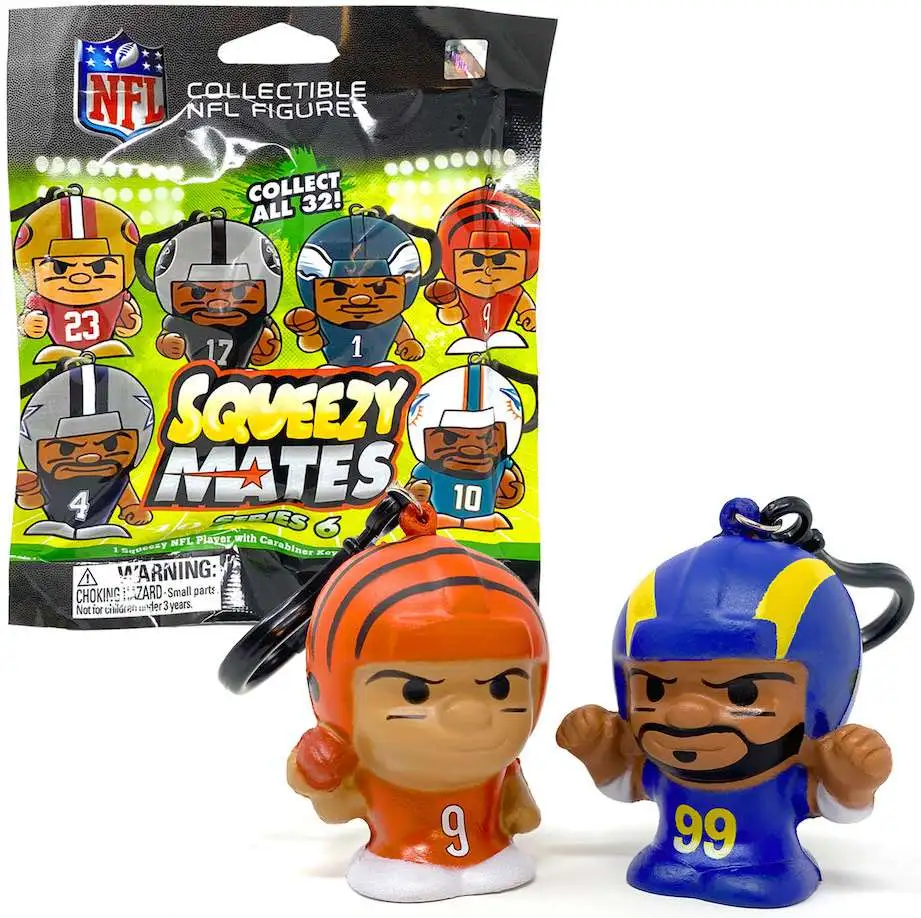 NFL Squeezy Mates Series 6 Football Mystery Pack [1 RANDOM Slo Foam Figure]