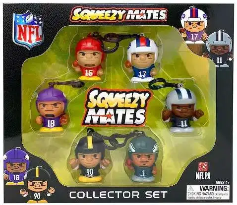 NFL Squeezy Mates Collector Set 6-Pack