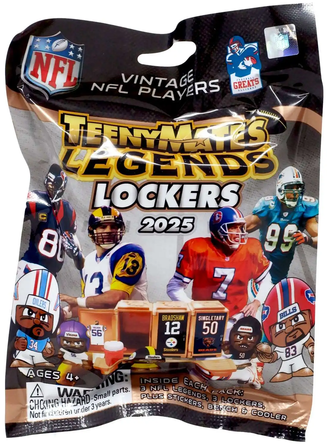 NFL TeenyMates 2025 Football Legends Vintage Series 3 LOCKERS Pack