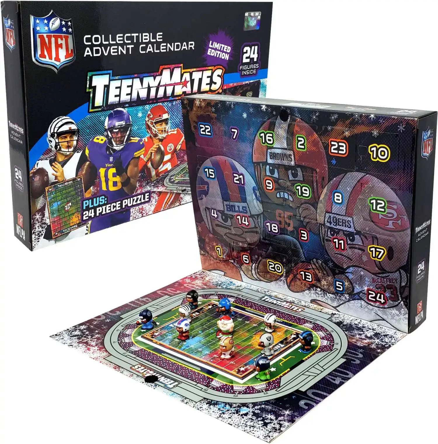 NFL TeenyMates 2024 Football Color Rush Exclusive Advent Calendar 24
