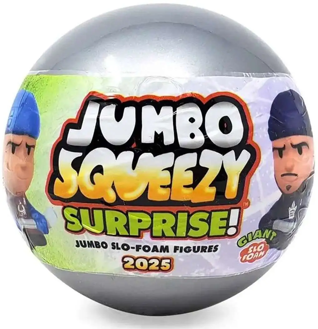 NHL JUMBO Squeezy Surprise! 2025 Hockey Mystery Pack [1 RANDOM Slo Foam Figure]