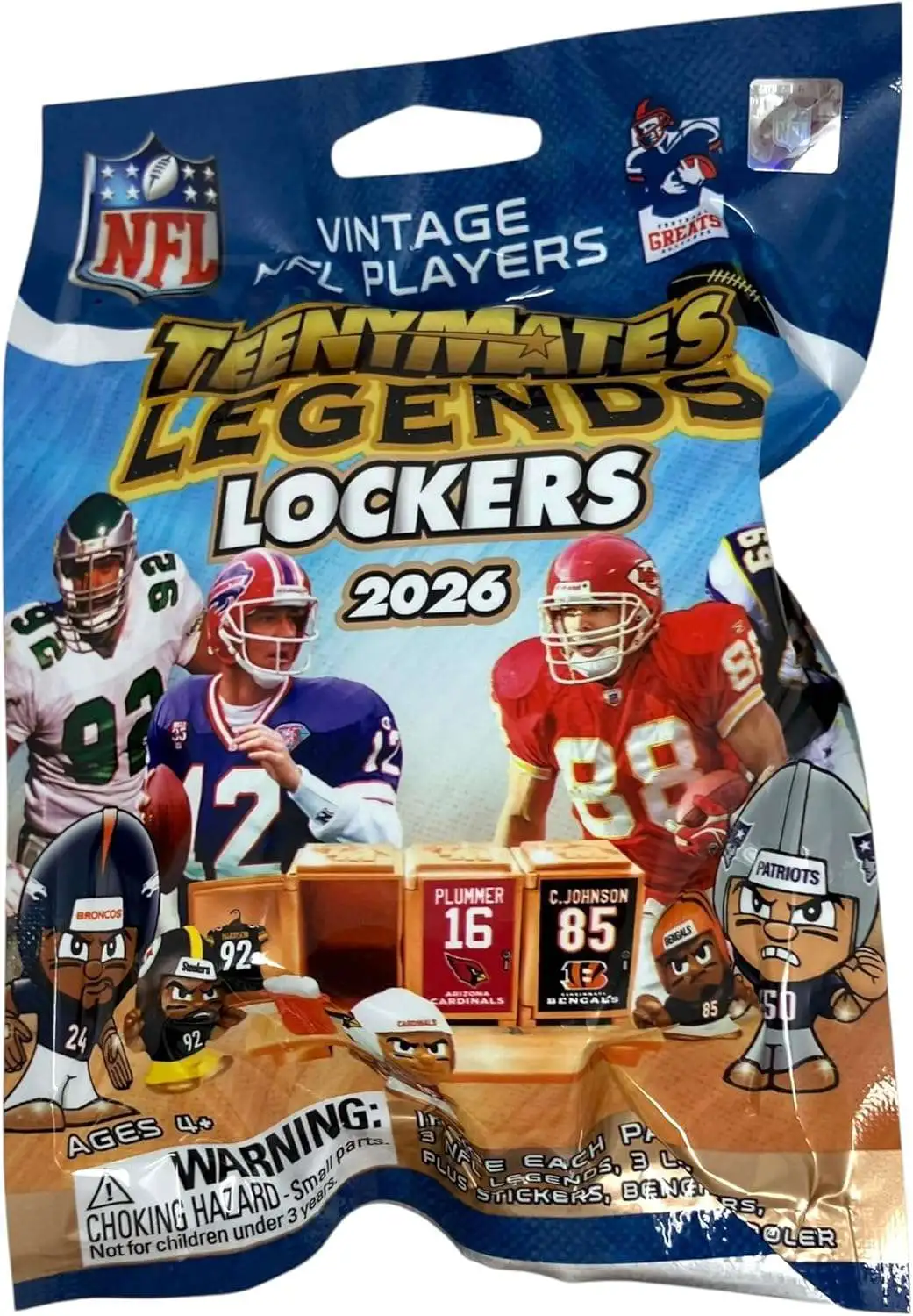 NFL TeenyMates 2026 Football Legends Series 4 LOCKERS Pack 3