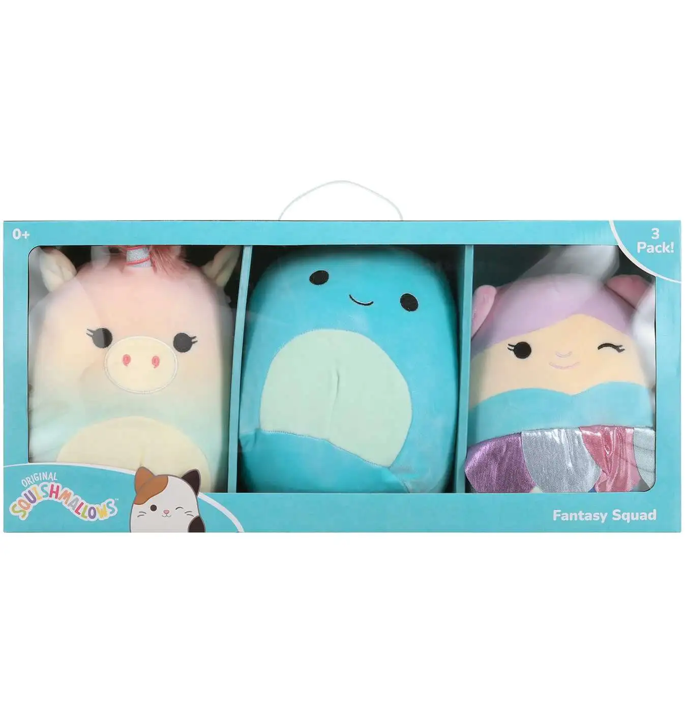 Squishmallows Fantasy Squad Gretti, Bebb & Bevalee 8-Inch Plush 3-Pack Set