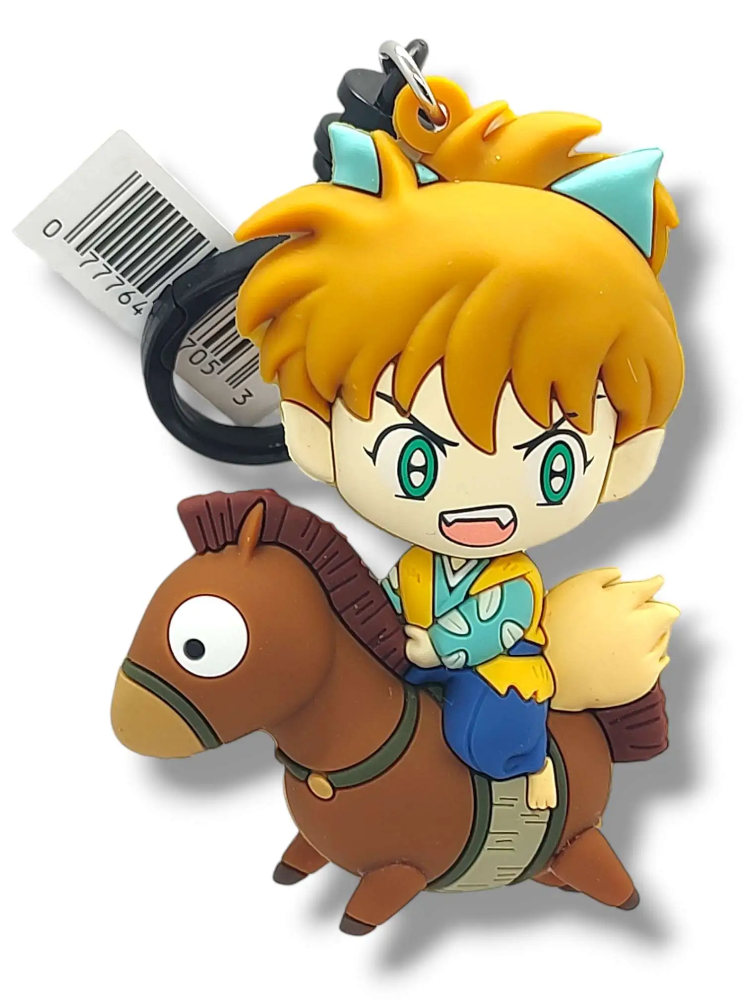 InuYasha Figural Bag Clip Series 2 Shippo 2.5-Inch Mini Figure [On Horse Loose]