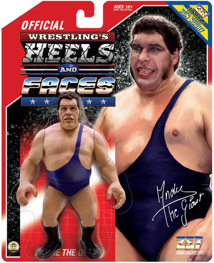 Wrestling's Heels & Faces Series 2 Andre the Giant Action Figure [Blue]