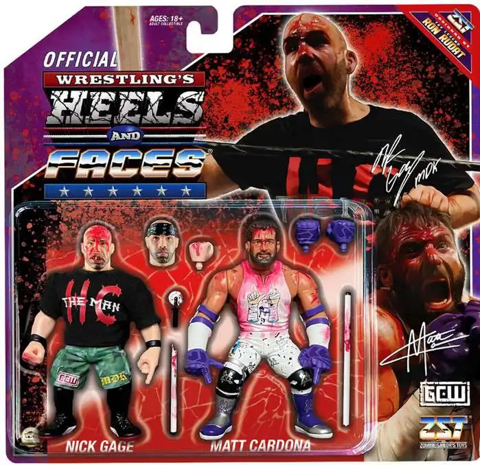 Wrestlings Heels Faces Nick Gage Matt Cardona 4.5 Action Figure 2