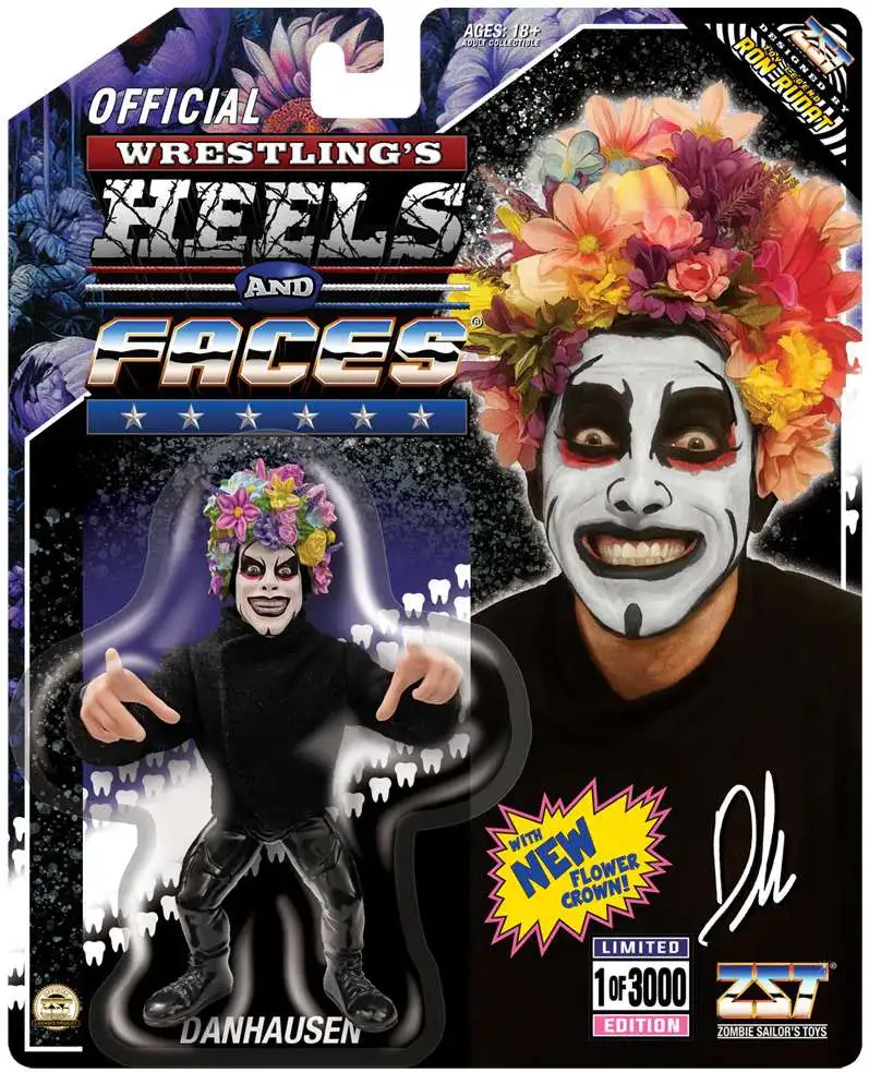 Wrestling's Heels & Faces Danhausen Action Figure [Flower Crown]