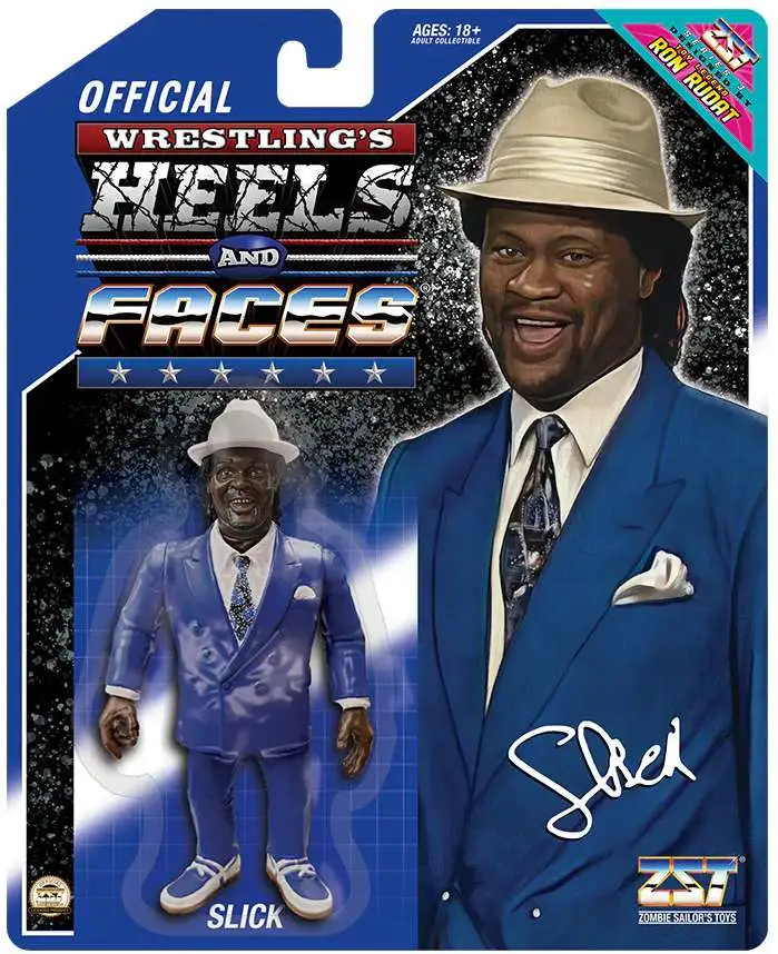 Wrestling's Heels & Faces Series 3 Slick Action Figure [Blue Suit]