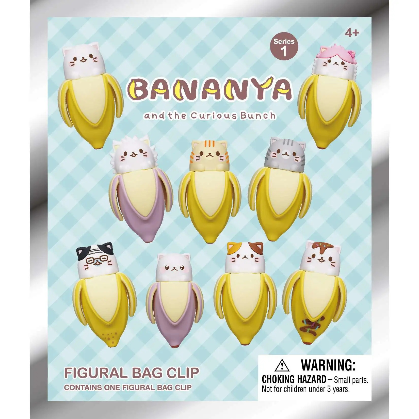 3D Figural Foam Bag Clip Bananya Series 1 Mystery Pack [1 RANDOM Figure]