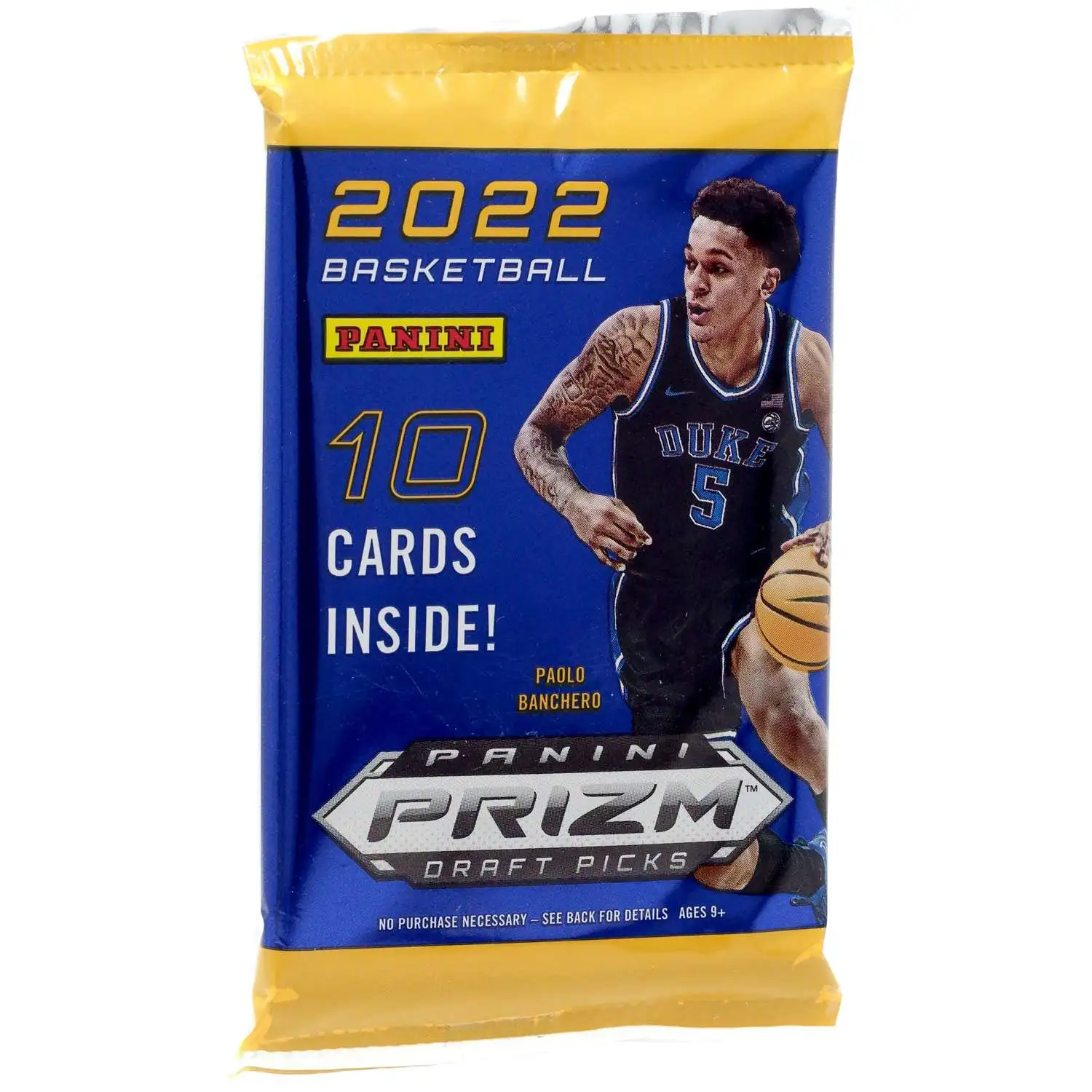 NBA Panini 2022 Prizm Draft Picks Basketball Trading Card HOBBY Pack [10 Cards]