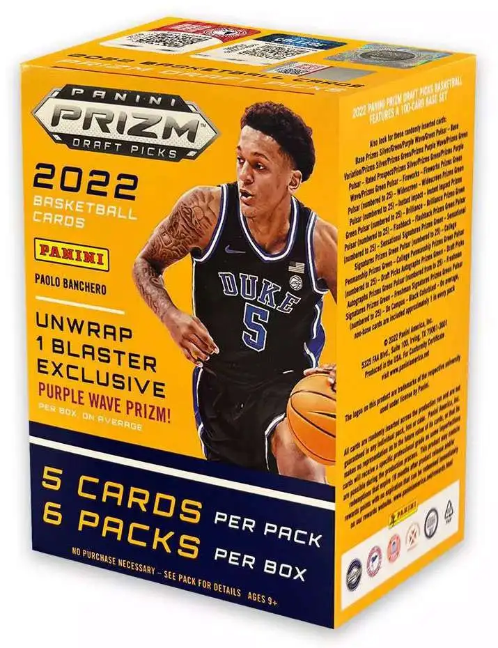 NBA Panini 2022 Prizm Draft Picks Basketball Trading Card BLASTER Box [6 Packs]
