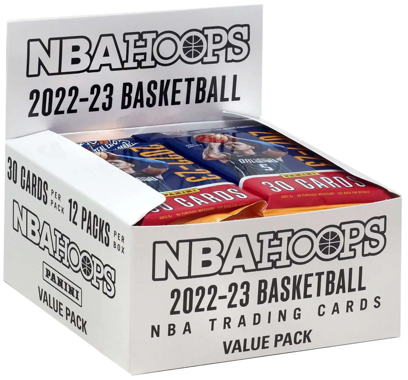 NBA Panini 2022-23 Hoops Basketball Trading Card VALUE Box [12 Packs]