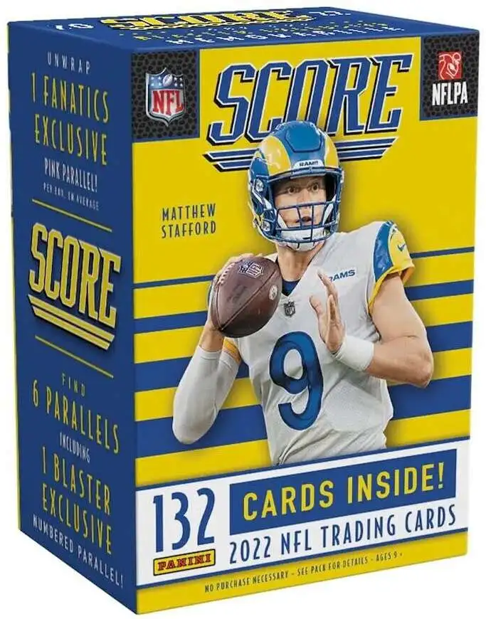 NFL Panini 2022 Score Football Exclusive Trading Card BLASTER Box 6 ...