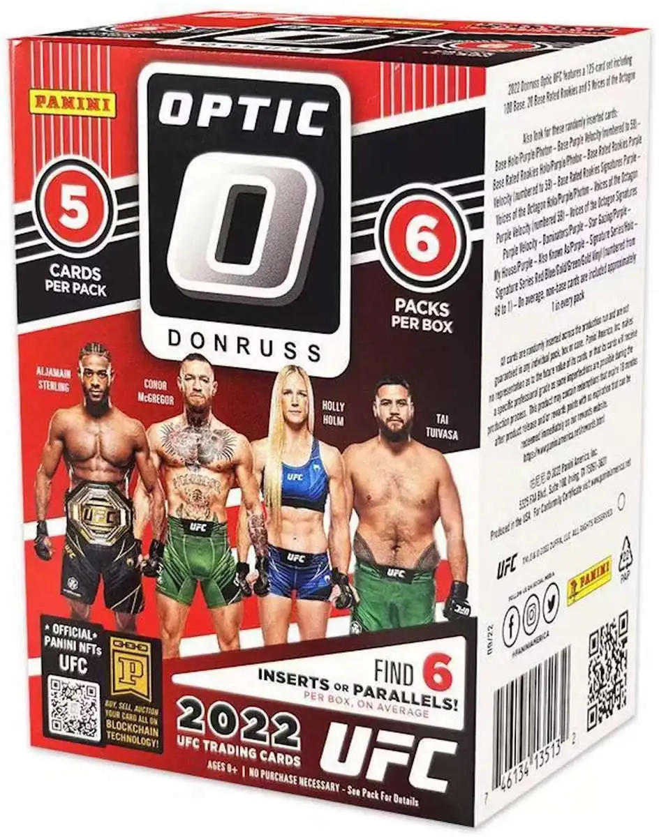 UFC Panini 2022 Donruss Optic UFC Trading Card BLASTER Box 6 Packs - ToyWiz