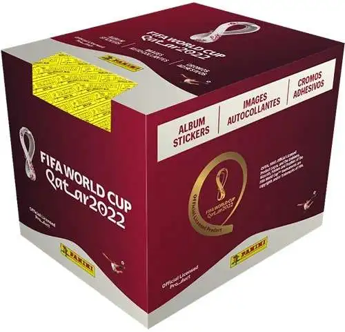 Panini FIFA World Cup WM Qatar 2022 stickers – Display Box 100 Bags Packets