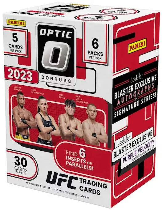 Donruss 2023 Optic UFC Trading Card BLASTER Box [6 Packs, Find 6 Inserts or Parallels!]