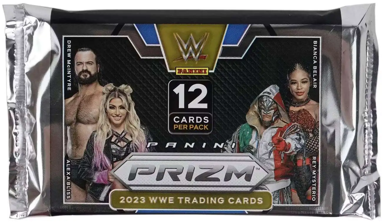 WWE Wrestling Panini 2023 Panini Prizm Trading Card HOBBY Pack 12 Cards