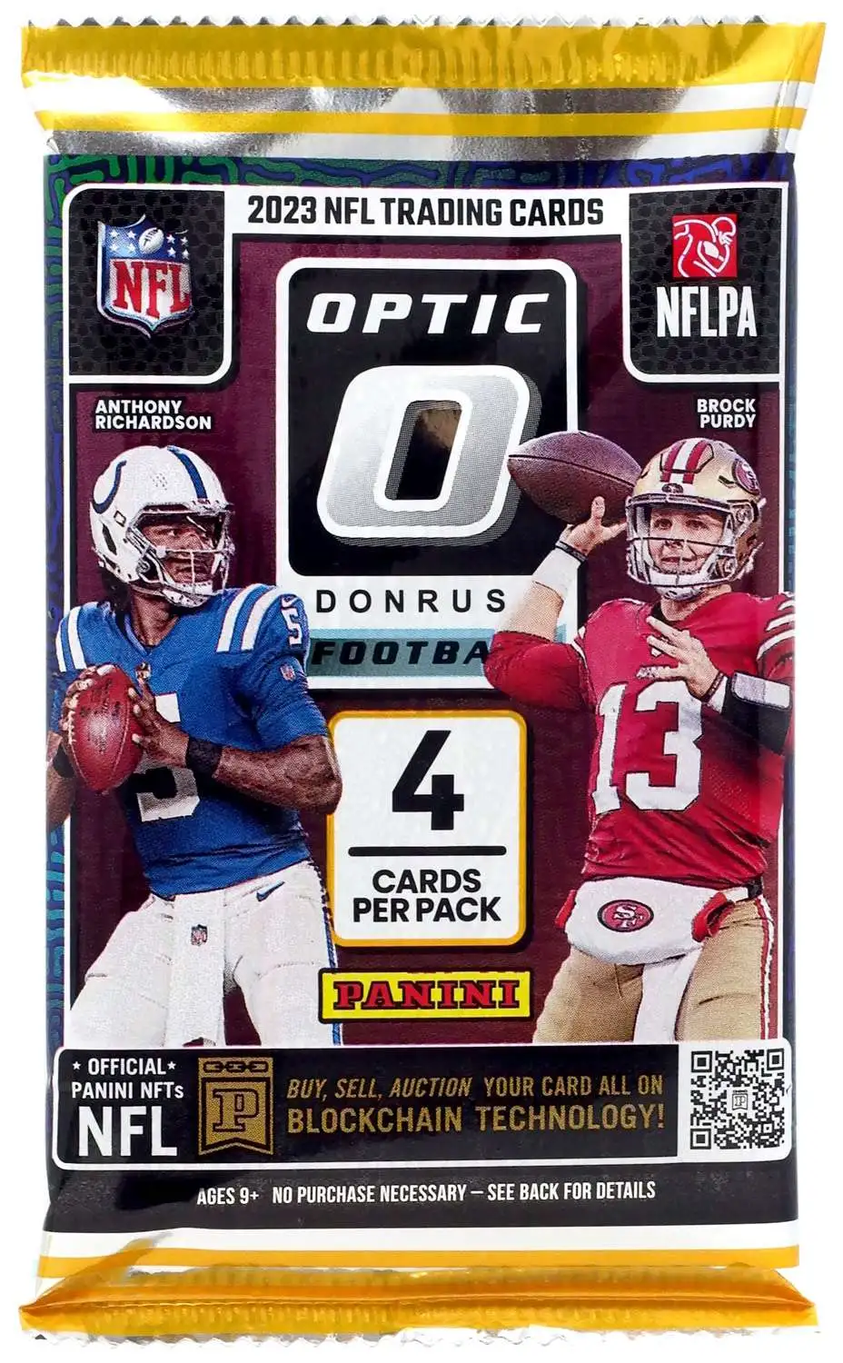 NFL Panini 2023 Donruss Optic Football Trading Card BLASTER Pack 4 ...