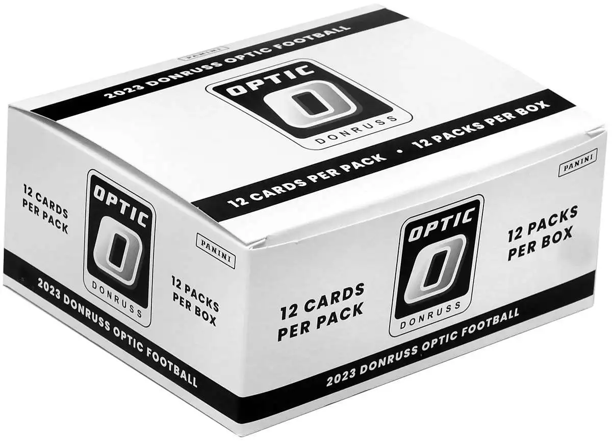 NFL Panini 2023 Donruss Optic Football Trading Card VALUE Box [12 Fat Packs]