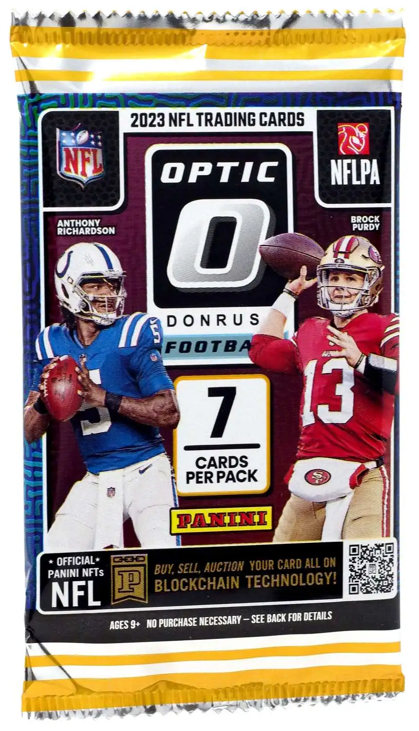 NFL Donruss 2023 Optic Football Trading Card MEGA Box Pack [7 Cards]