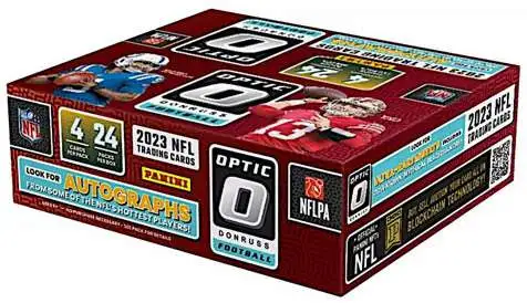 NFL Donruss 2023 Optic Football Trading Card RETAIL Box [24 Packs]