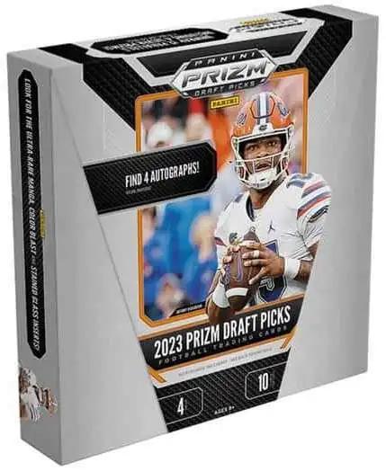 NFL Panini 2023 Prizm Draft Picks Football Trading Card HOBBY Box [Find 4 Autographs!]
