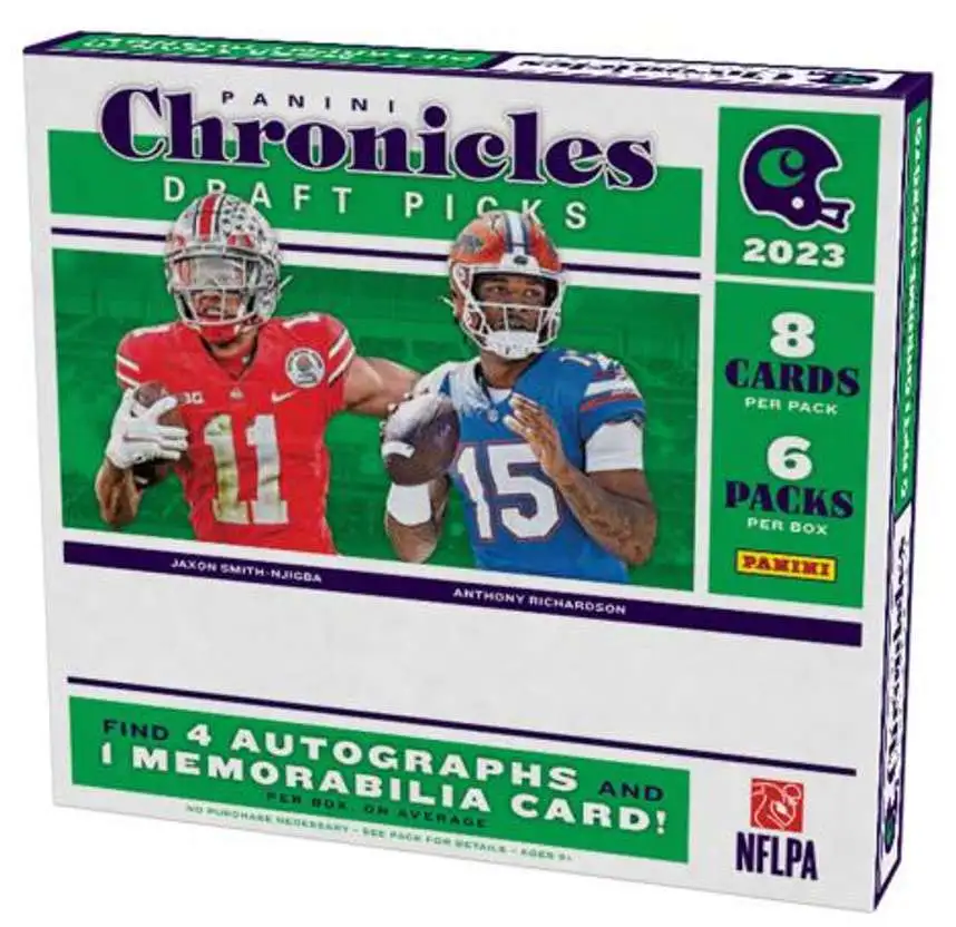 NFL Panini 2023 Chronicles Draft Picks Football Trading Card HOBBY Box