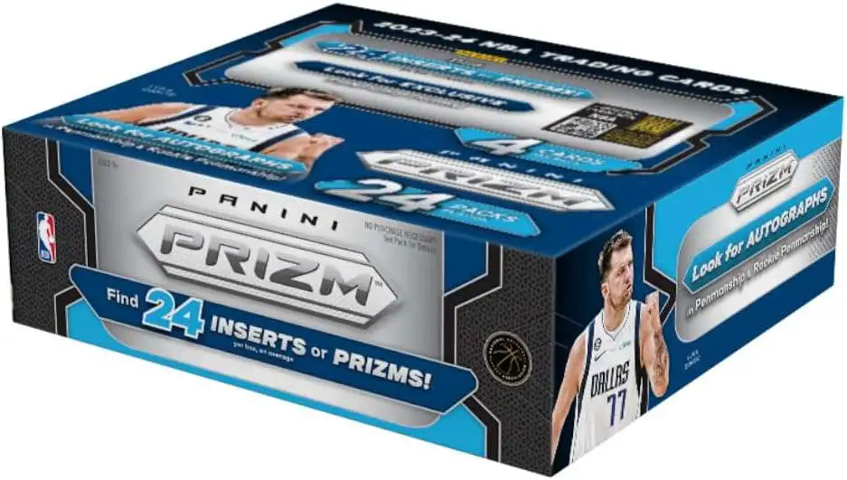 NBA Panini 2023-24 Prizm Basketball Trading Card RETAIL Box [24 Packs, 24 Inserts OR Prizms!]