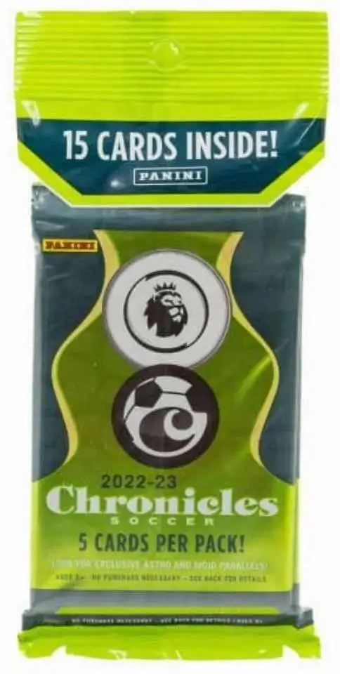 MLS Panini 2022-23 Chronicles Soccer Trading Card Cello Pack [15 Cards]